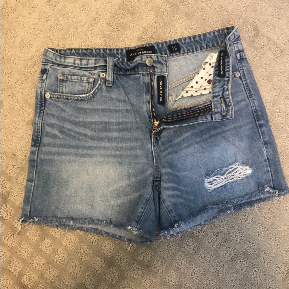 Lucky Brand distressed denim shorts